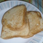 Eggless French Toast on a plate